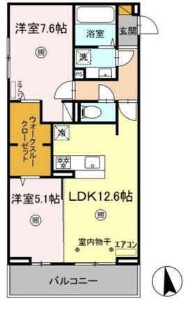 フォーリア　Bの物件間取画像